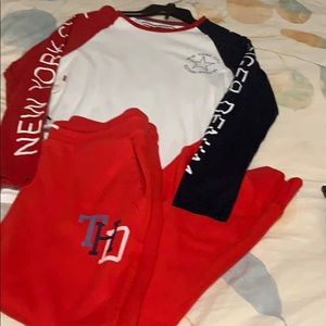 Women’s Tommy Hilfiger baseball tee and joggers